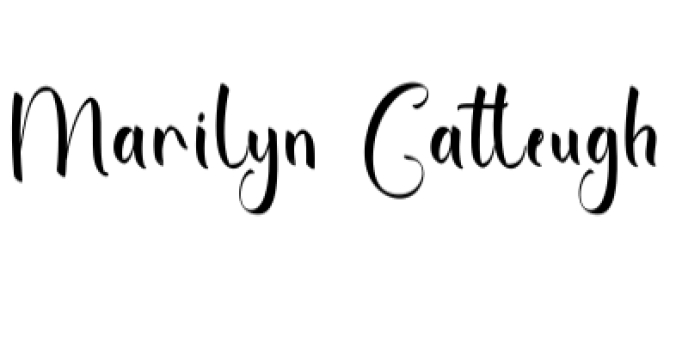 Marilyn Catleugh Font Preview