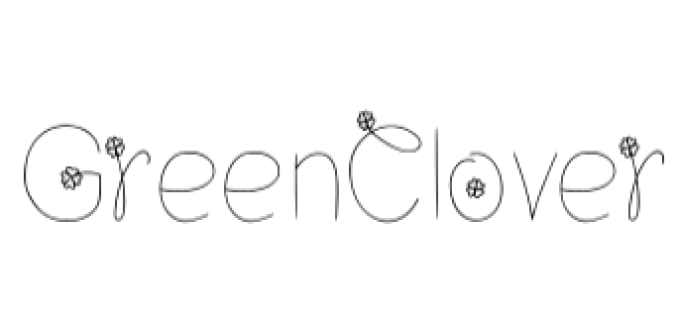 Green Clover Font Preview