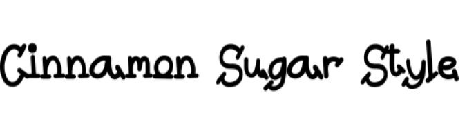Cinnamon Sugar Font Preview