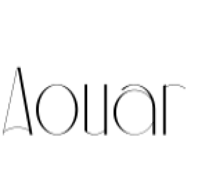 Aouar Font Preview