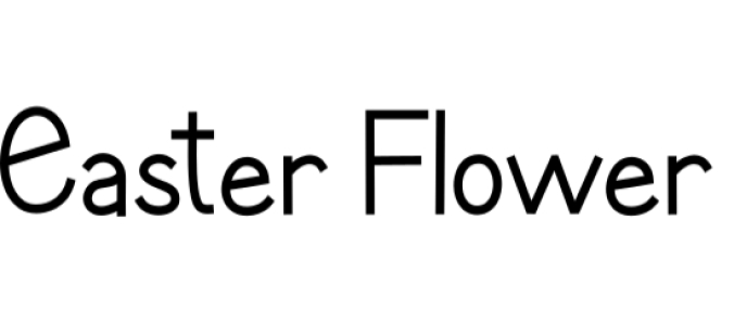 Easter Flower Font Preview