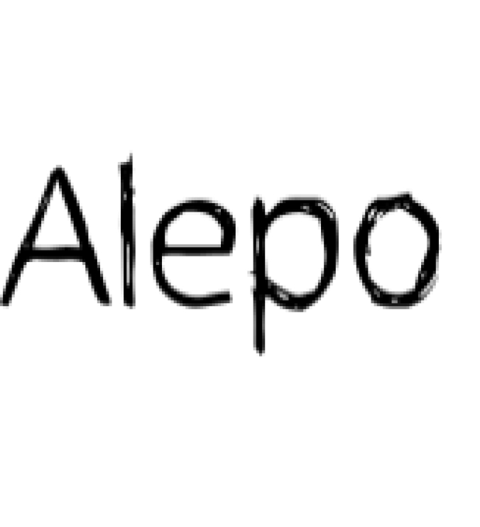 Alepo Font Preview