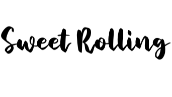 Sweet Rolling Font Preview