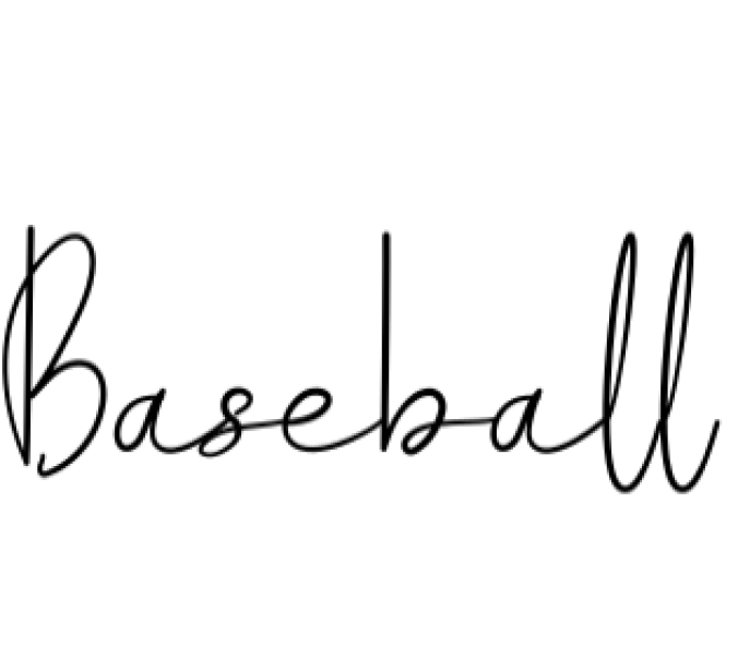 Baseball Font Preview