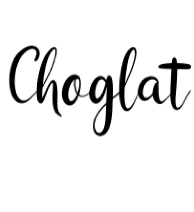 Choglat Font Preview