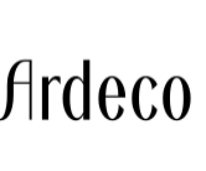 ARDECO Font Preview
