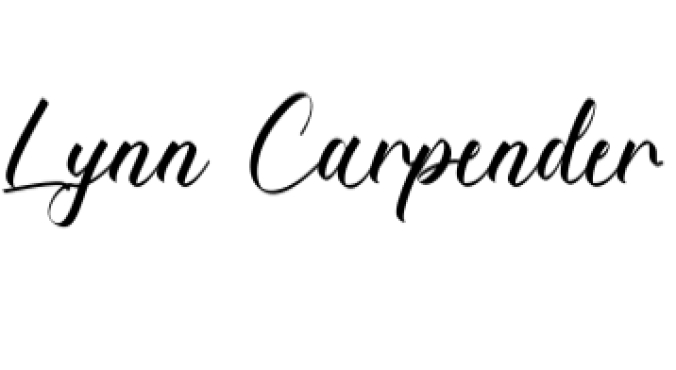 Lynn Carpender Font Preview