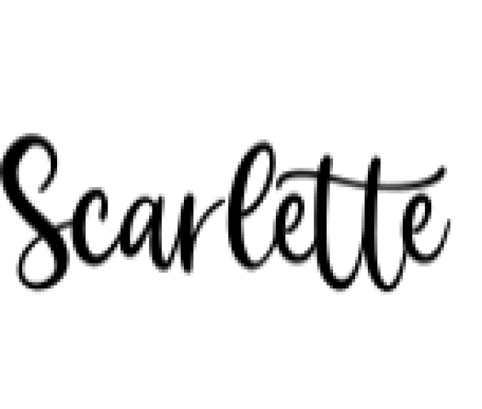 Scarlette Font Preview