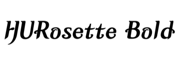 HU Rosette Font Preview