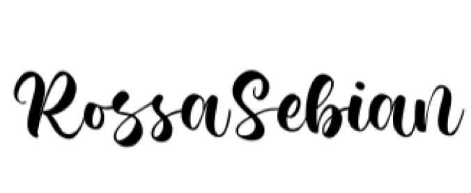 Rossa Sebian Font Preview