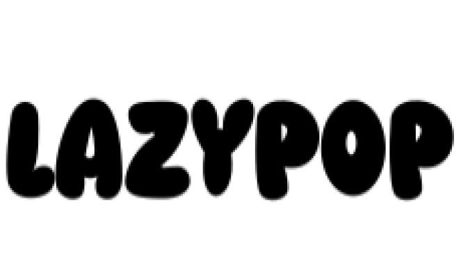 Lazypop Font Preview
