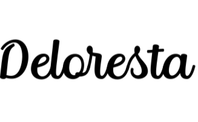 Deloresta Font Preview