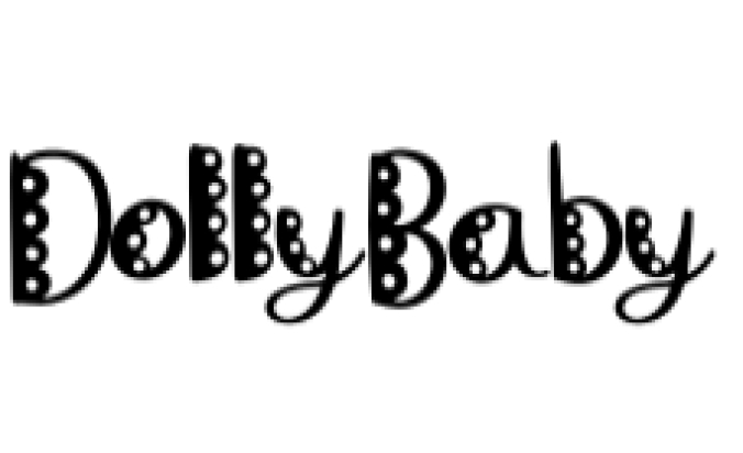 Dolly Baby Style Font Preview