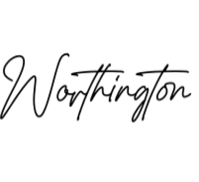 Worthington Font Preview