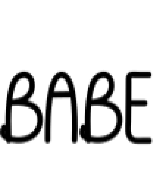 Babe Font Preview