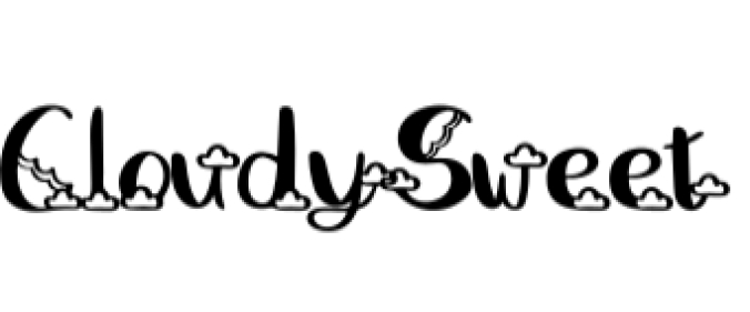 Cloudy Sweet Font Preview