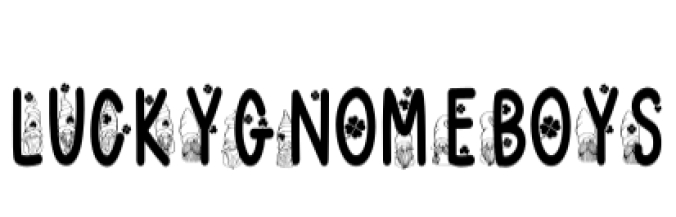 Lucky Gnome Boys Font Preview