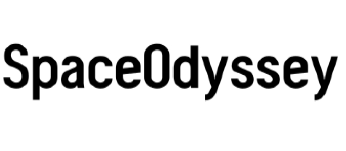 Space Odyssey Font Preview