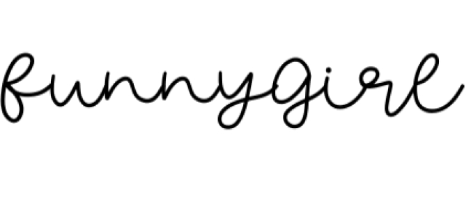Funny Girl Font Preview