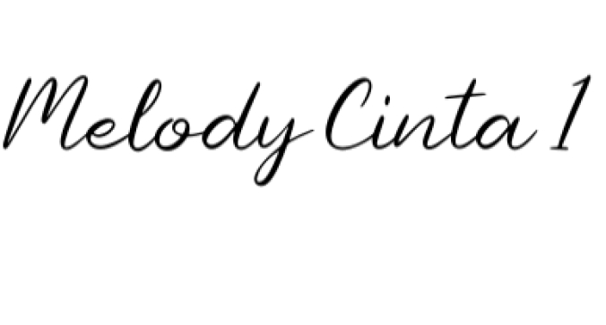 Melody Cinta Font Preview