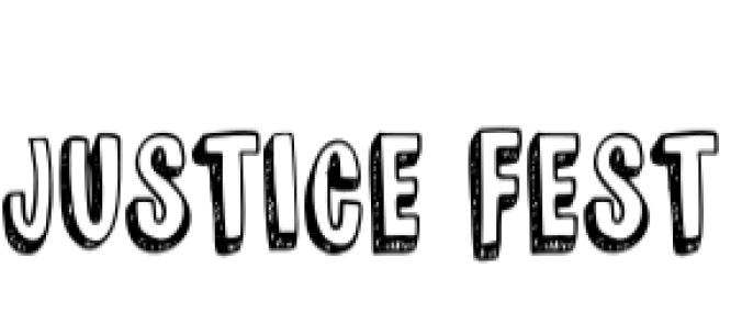 Justice Fest Font Preview