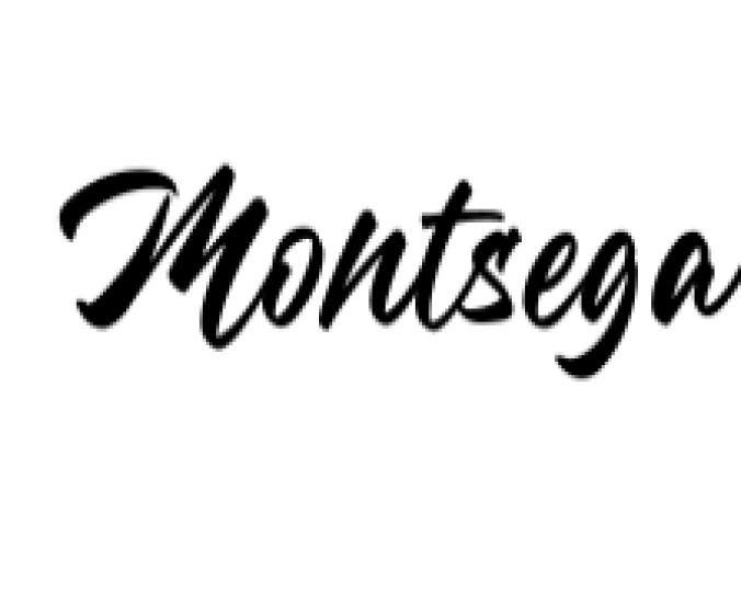 Montsega Font Preview