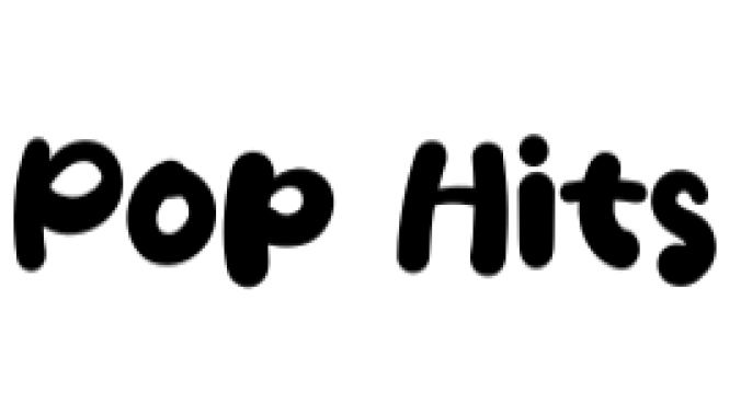 Pop Hits Font Preview