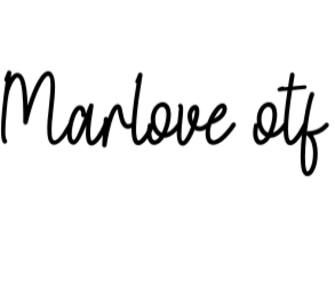 Marlove Font Preview