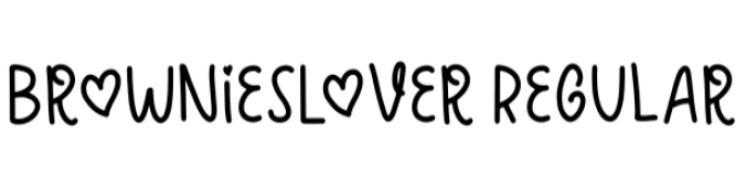 Brownies Lover Font Preview