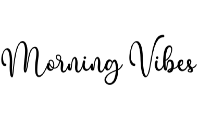 Morning Vibes Duo Font Preview