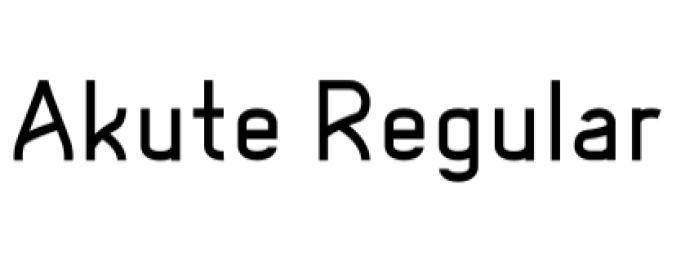 Akute Font Preview