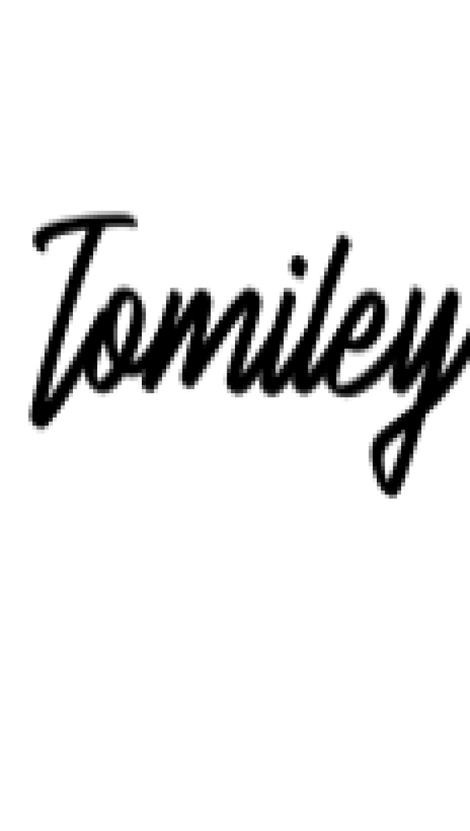 Tomiley Font Preview
