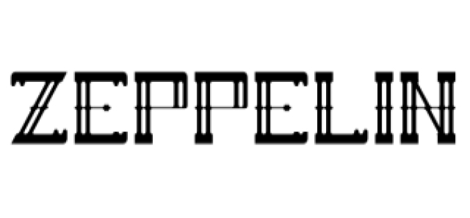 Zeppelin Font Preview