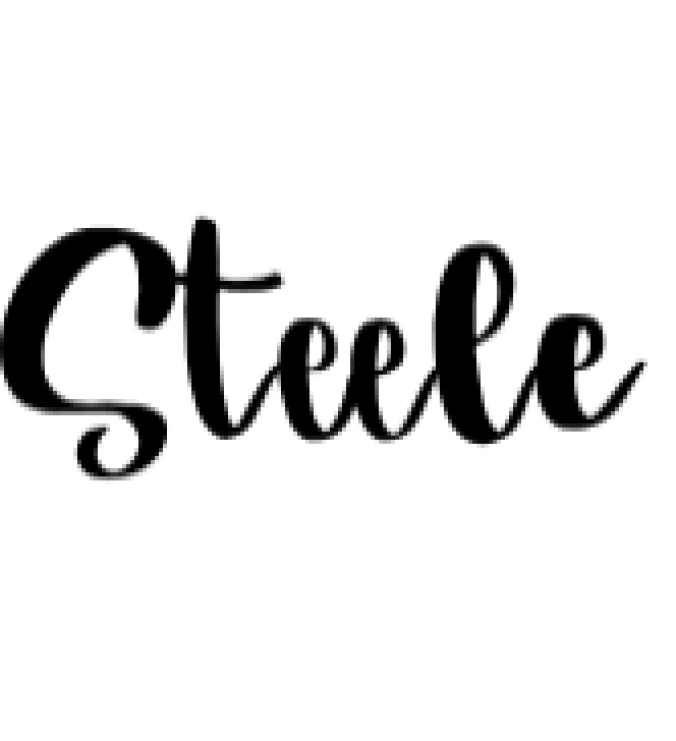 Steele Font Preview