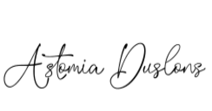 Astomia Duslons Font Preview