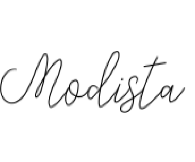 Modista Font Preview