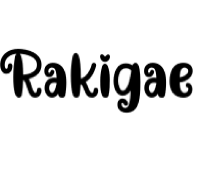 Rakigae Font Preview