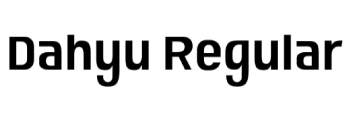 Dahyu Font Preview