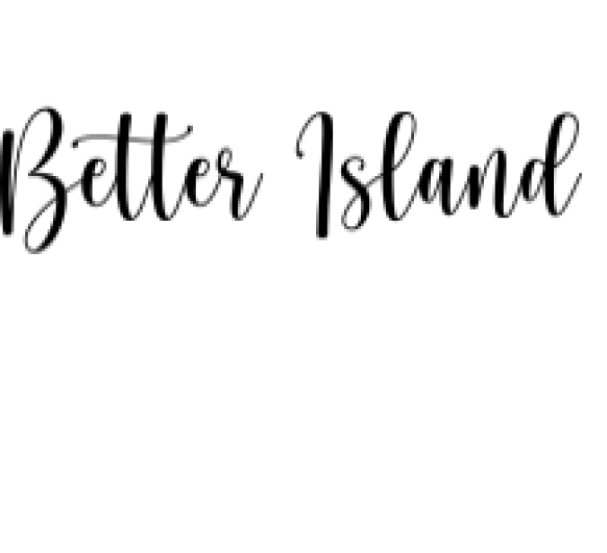 Better Island Font Preview