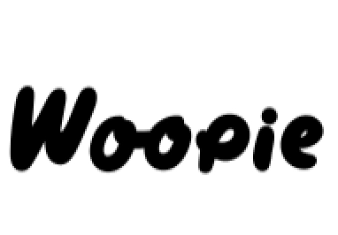 Woopie Font Preview
