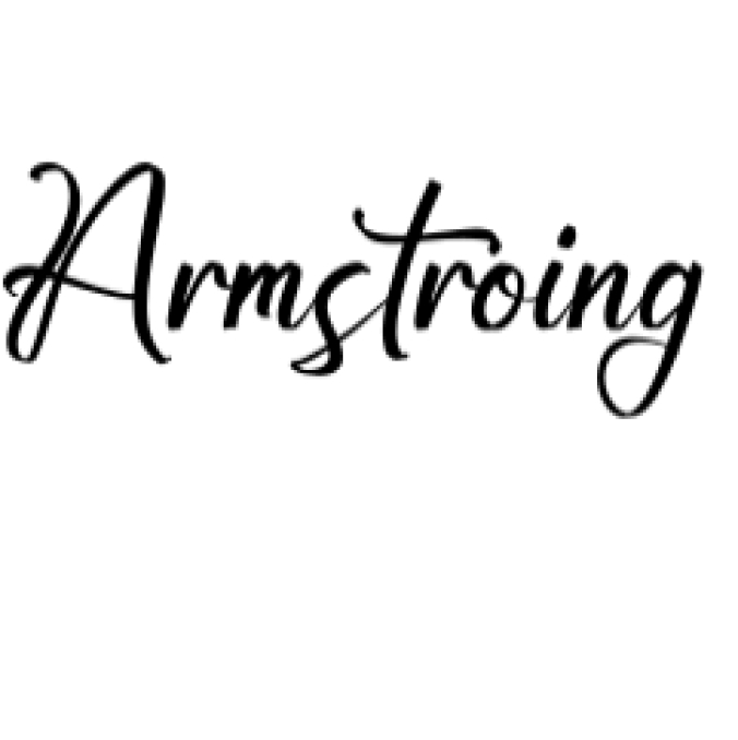 Armstroing Font Preview