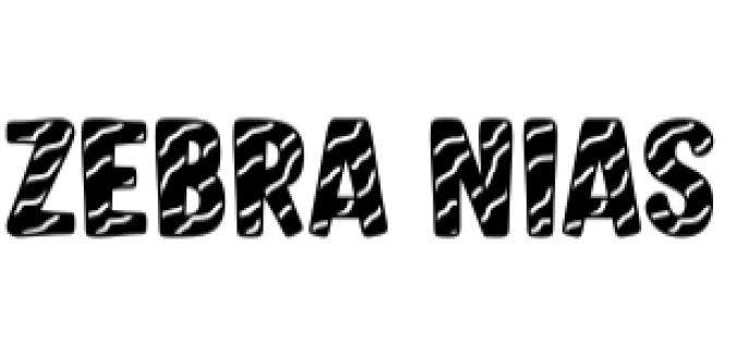Zebra Nias Font Preview
