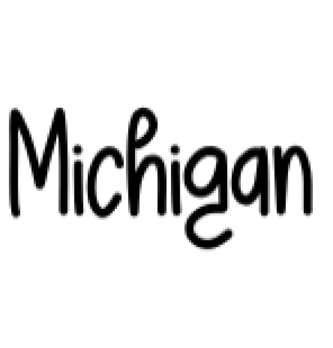 Michigan Font Preview