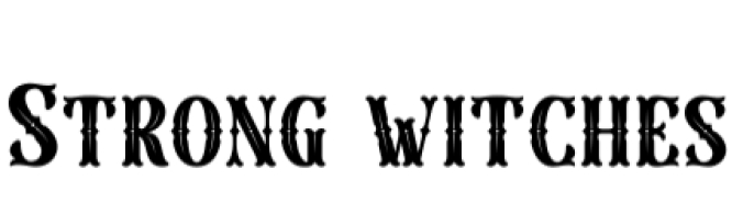 Strong Witches Font Preview