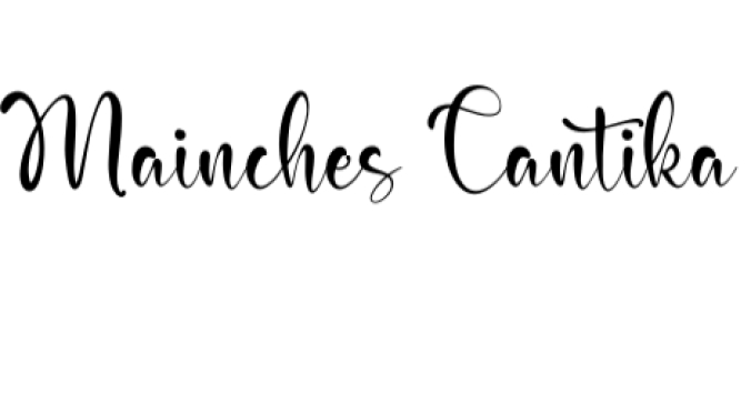 Mainches Cantika Font Preview