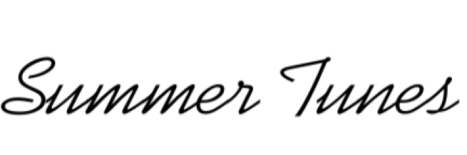 Summer Tunes Font Preview