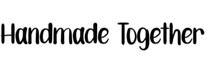 Handmade Together Font Preview