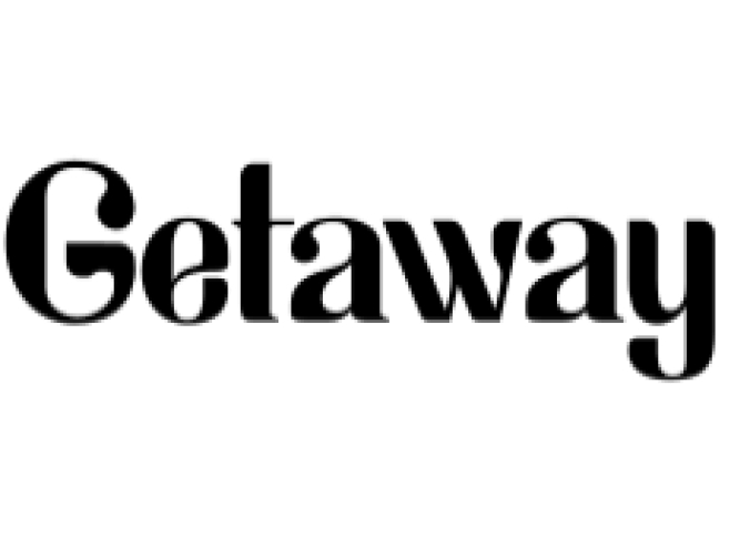 Getaway Font Preview