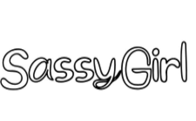 Sassy Girl Style Font Preview