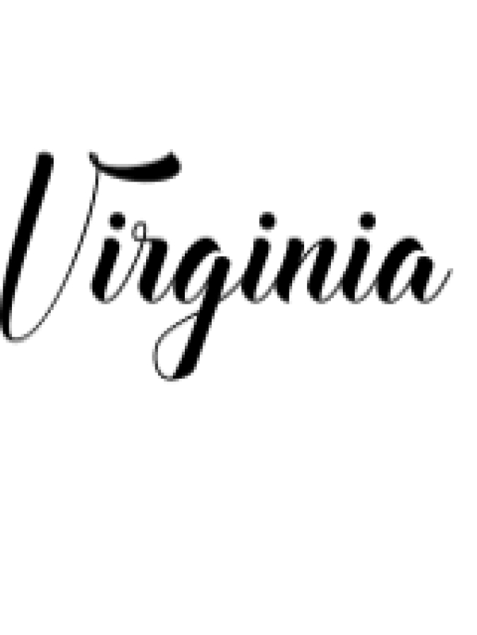 Virginia Font Preview
